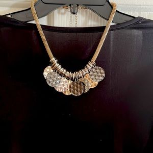 Necklace , Gold/Silver/Black Statement